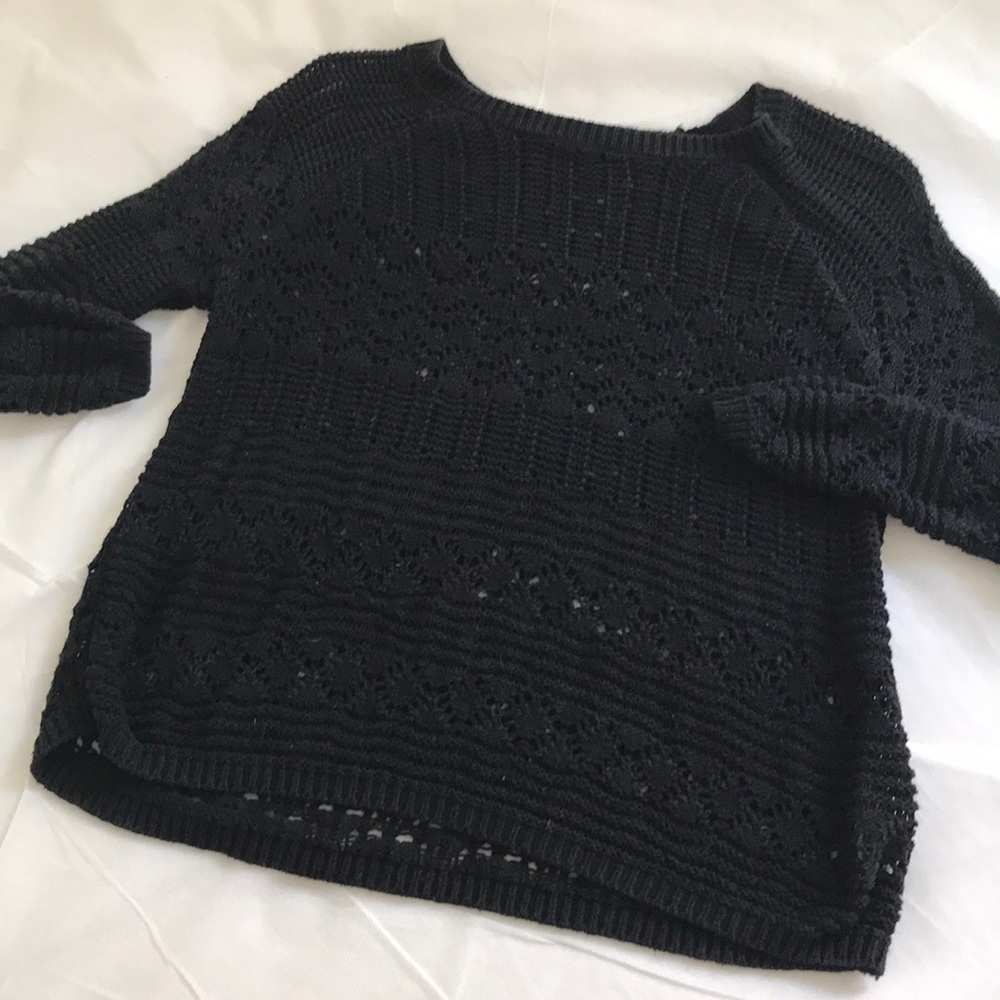 Garage black knit sweater